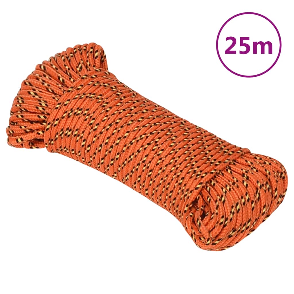 Bootsseil Orange 3 mm 25 m Polypropylen